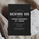 Buscar barbacoa del invitaciones de cumpleaños Moderno
