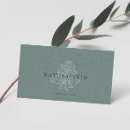 Buscar verde tarjetas de visita Floral