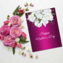 Buscar fucsia y blanco tarjetas Para ella