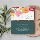 Buscar poppy tarjetas de visita Florista