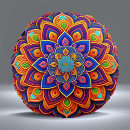 Buscar naranja mandala cojines Abstracto