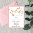Buscar rosa y púrpura invitaciones Mariposa