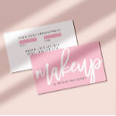 Buscar cita tarjetas de visita Artista de maquillaje
