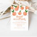 Buscar melocotón invitaciones Dulce como un melocotón