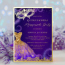 Buscar máscara púrpura invitaciones Para todos