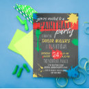Buscar paintball invitaciones Colorido