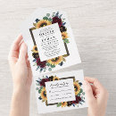 Buscar girasol invitaciones Elegante