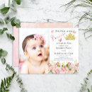 Buscar la princesa invitaciones primer cumpleaños Para niños