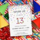 Buscar 13 invitaciones de cumpleaños Arcoiris