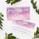 Buscar espiritual tarjetas de visita Acuarela