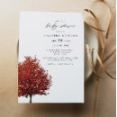 Buscar árbol rojo invitaciones General y unisex