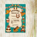 Buscar pequeño vaquero invitaciones Para niños