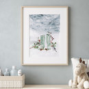 Buscar pájaros en invierno posters Nieve