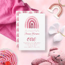 Buscar arco rosado invitaciones Para niños
