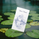 Buscar cisne tarjetas de visita lago