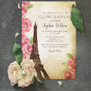 Buscar torre eiffel del vintage invitaciones Rosa