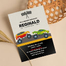 Buscar monster truck invitaciones Para niños