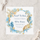 Buscar del mar invitaciones de cumpleaños Chica