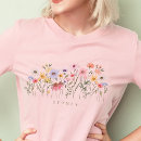 Buscar flores camisetas para ella