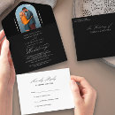 Buscar blanco y negro boda invitaciones Foto