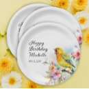 Buscar cereza del vintage platos Cumpleaños feliz