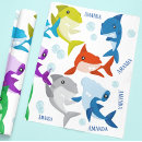 Buscar tiburones papel de regalo Tiburón