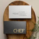 Buscar cocinero tarjetas de visita catering
