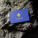 Buscar fleur lis de tarjetas de visita Símbolo francés
