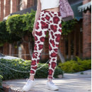 Buscar leopardo rojo leggings Diseño de leopardo