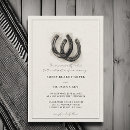Buscar herradura boda invitaciones Blanco y negro
