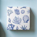 Buscar coral y azul azulejos Elegante
