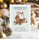 Buscar casa de pan de jengibre invitaciones Nieve