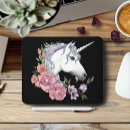 Buscar unicornio blanco alfombrillas de raton Negro