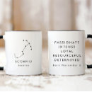 Buscar zodiaco del escorpión tazas Blanco y negro