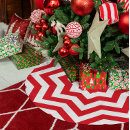Buscar rojo y blanco faldas arbol navidad Familia