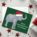 Buscar elefantes postales Navidades