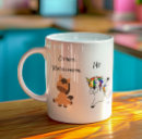 Buscar unicornio divertido tazas Café