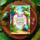 Buscar parakeet invitaciones Tropical