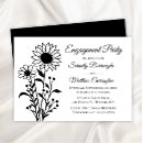 Buscar girasoles blancos y negros invitaciones Prometida