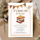Buscar smores invitaciones Fiesta de camping