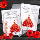 Buscar vestido rojo invitaciones Hija