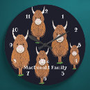 Buscar peludo relojes de pared Vaca