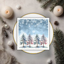 Buscar copos de nieve servilletas Bosque