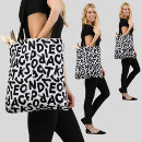 Buscar alfabeto bolsos Negro