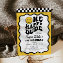 Buscar blanco y negro a cuadros invitaciones Para niños