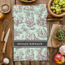 Buscar impresión botánica paños de cocina Elegante