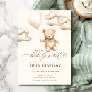 Buscar oso de peluche marrón invitaciones Futura madre