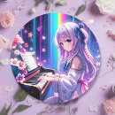 Buscar notas musicales pegatinas Flores