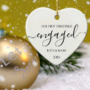 Buscar corazón blanco y negro adornos Primera navidad