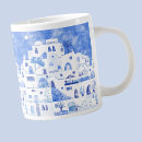 Buscar isla grande tazas Santorini